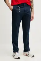 Kalhoty Paul&Shark pánské, tmavomodrá barva, přiléhavé, C0P4011