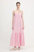 Šaty United Colors of Benetton růžová barva, maxi, 4SZRDV0B8
