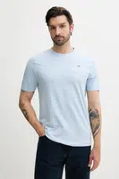 Bavlněné tričko Tommy Hilfiger pánské, modrá barva, s potiskem, MW0MW39355