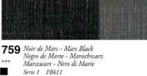 Sennelier oil stick 38ml – 759 Mars Black