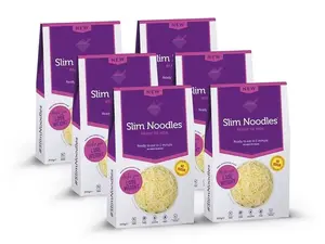 Slim Pasta Konjakové těstoviny ve tvaru nudlí bez nálevu, výhodný balíček 5+1