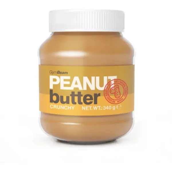 GymBeam ARAŠIDOVÉ MASLO 100% - 900 G - HLADKÉ Orechové maslo, , veľkosť