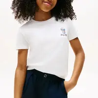 Tričko Tommy Hilfiger bílá barva, KG0KG08812
