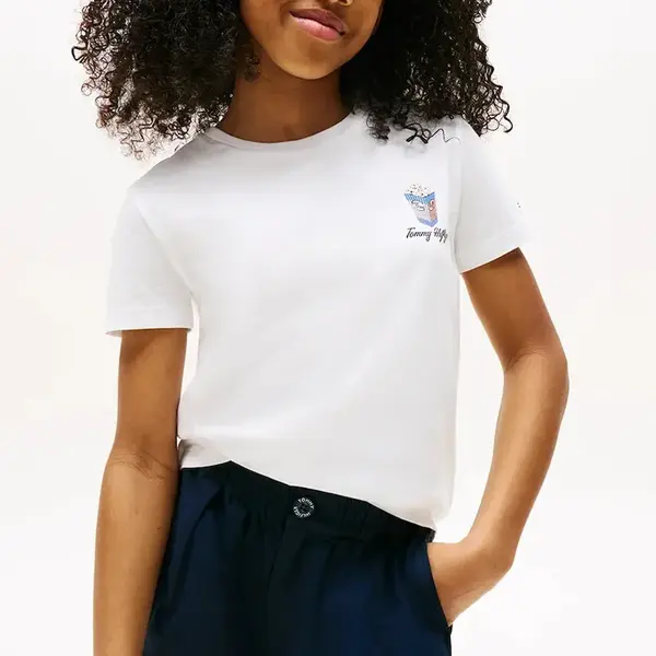 Tričko Tommy Hilfiger bílá barva, KG0KG08812
