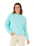 Rip curl dámská mikina Surf Puff Inspired Crew Light Sea Blue | Modrá | Velikost XS