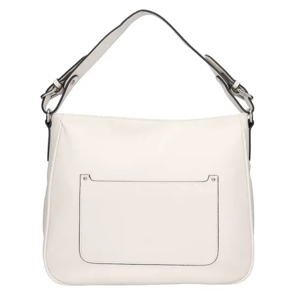 Elegantní dámská kožená kabelka Katana Julle - bílá