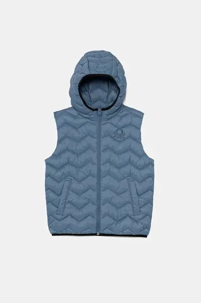 Dětská vesta United Colors of Benetton modrá barva, 2TWDCJ00R