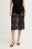 Sukně Ermanno Scervino černá barva, mini, D464O612IBQ