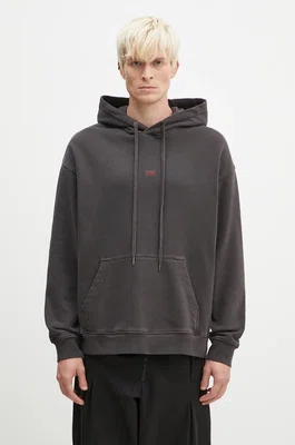 Bavlněná mikina KSUBI Hit List Biggie Hoodie pánská, černá barva, s kapucí, s aplikací, MFA24FL001
