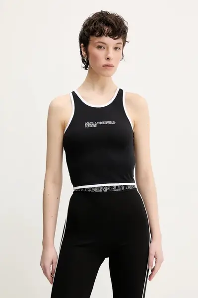 Top Karl Lagerfeld Jeans černá barva, A2W17024