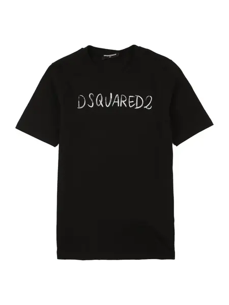 DSQUARED2 Tričko  čierna / biela