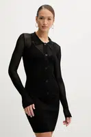 Kardigan Silvian Heach KOHLES dámský, černá barva, lehký, GPP25448CD