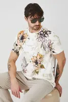 Bavlněné tričko Medicine pánské, béžová barva