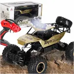RC terénne auto 4x4 crawler s kovovou karosériou – zlaté