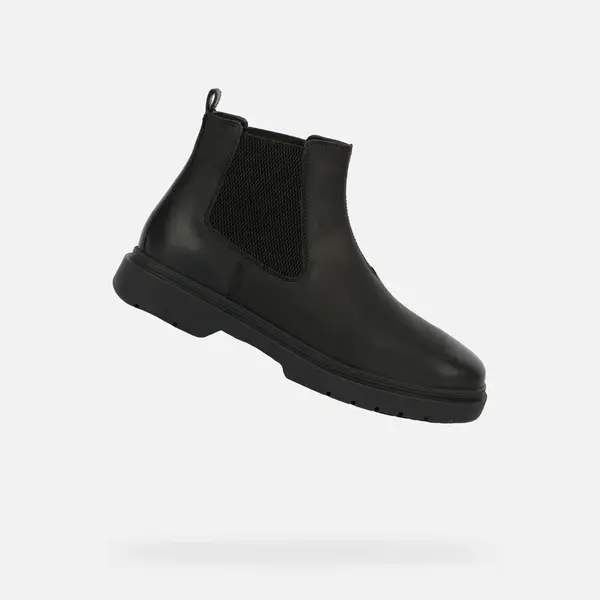 Black Men's Ankle Boots Geox Calaita - Mens
