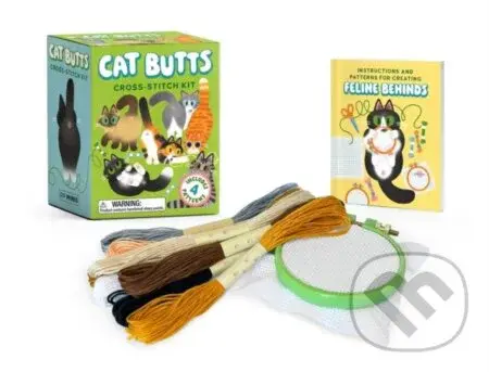 Cat Butts Cross-Stitch Kit (Includes 4 Patterns) - Dennis Caetano, Sosae Caetano - kniha z kategorie Omalovánky, vystřihovánky, papír
