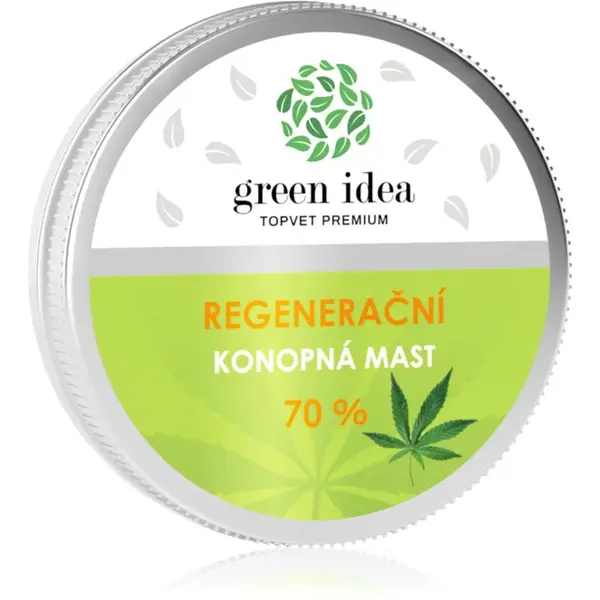 Green Idea Regenerační konopná mast 70% regenerační a zklidňující péče 100 ml