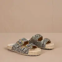 Pantofle Manebi Nordic Sandals dámské, béžová barva, H 2.5 R0