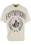 Fast & Bright Tričko 'Justice'  béžová / čadičová