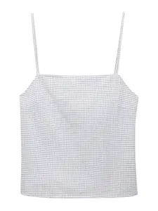 Pull&Bear Top  sivá / biela