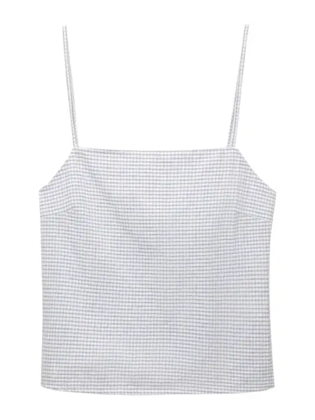 Pull&Bear Top  sivá / biela