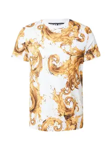 Versace Jeans Couture Tričko '80GAH6S0'  žltá / biela