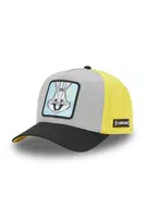 Bavlněná baseballová čepice Capslab x Looney Tunes žlutá barva, s aplikací, CL/LOO11/1/CT/BEP1