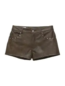 Pull&Bear Nohavice  tmavohnedá