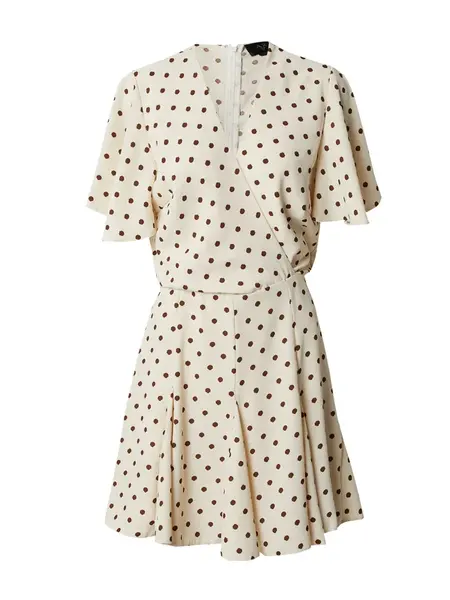 AX Paris Šaty  krémová / čokoládová