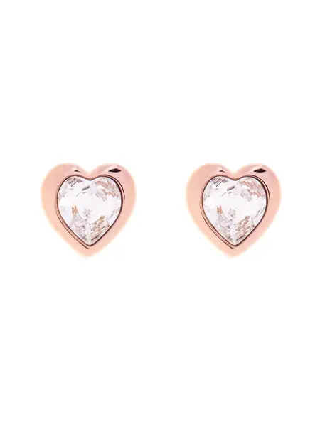Ted Baker Náušnice 'HAN: CRYSTAL HEART EARRING'  ružové zlato