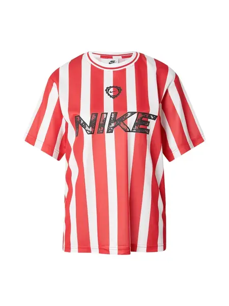 Nike Sportswear Tričko  červená / čierna / biela