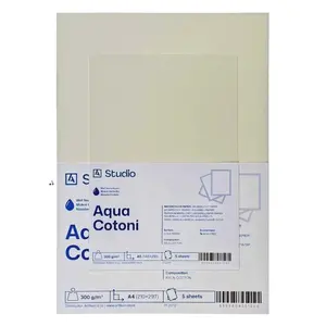 Akvarelový papír Aqua Cotoni 300g A3, 5 listů