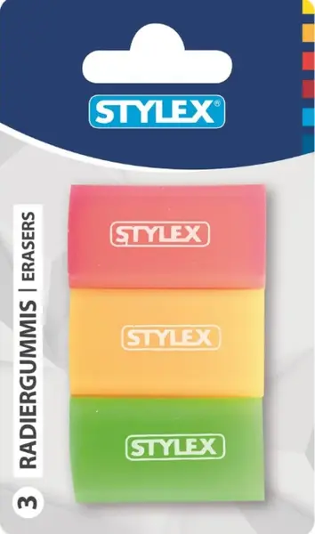 Gumy na gumování 3 ks neon barvy