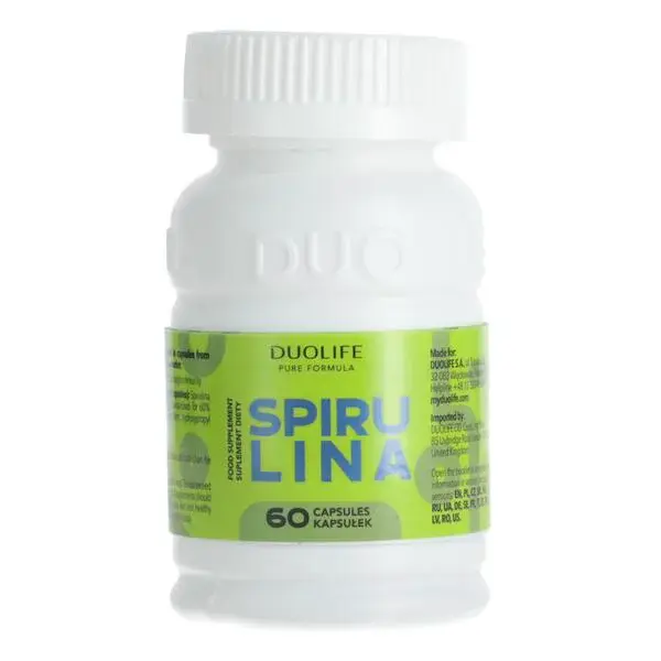 DUOLIFE Spirulina, 60 kapslí