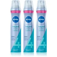 NIVEA Volume Care lak na vlasy pro zvětšení objemu 3 x 250 ml