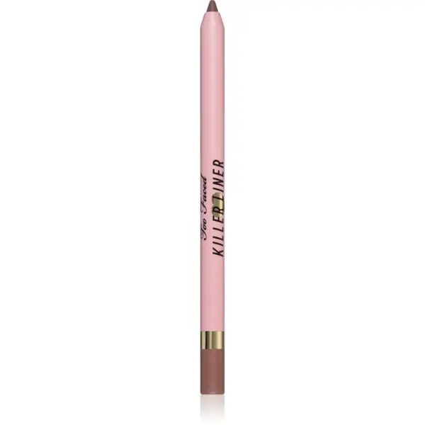 Too Faced Killer Liner 36 Hour Waterproof Gel Eyeliner Pencil vodeodolná gélová ceruzka na oči pre dlhotrvajúci efekt odtieň Killer Taupe 1,2 g