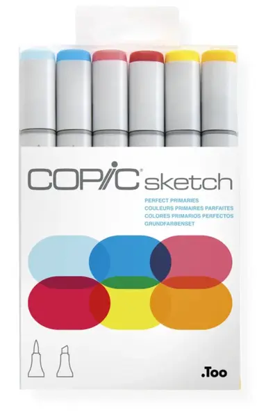 Copic Sketch sada 6ks Perfect Primaries