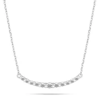 Brilio Silver Elegantní stříbrný náhrdelník s čirými zirkony NCL159W
