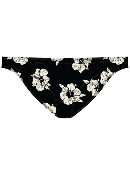 Rip curl dámské plavky Party Wave Full Black / White | Černá | Velikost XL