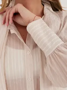 Béžová košeľa z lyocellu