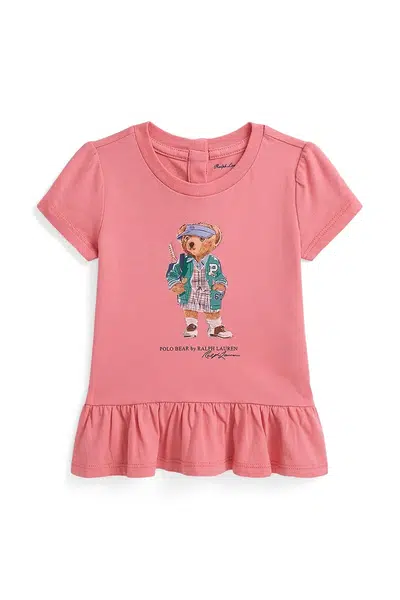 Bavlněné tričko Polo Ralph Lauren růžová barva, 310982153001