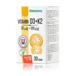 EDENPHARMA Vitamín D3 + Vitamín K2 30 tablet