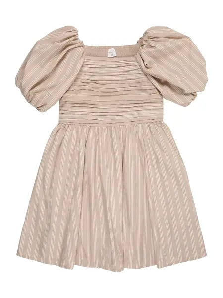 Abercrombie & Fitch Šaty  béžová / biela