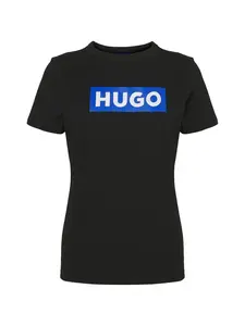 HUGO Tričko 'Classic'  modrá / čierna / biela