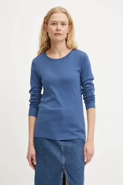 Bavlnené tričko s dlhým rukávom United Colors of Benetton