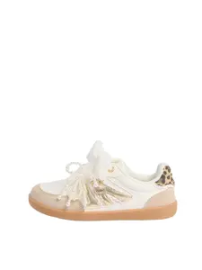 Lipsy Tenisky  tmavobéžová / zlatá / čierna / biela