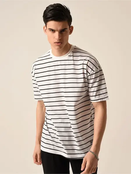 Antioch Tričko  čierna / biela