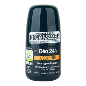 SO’BiO étic Men 24h Deodorant roll-on Cedr BIO 50 ml