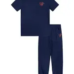 Dětské bavlněné pyžamo Polo Ralph Lauren tmavomodrá barva, 8P0249