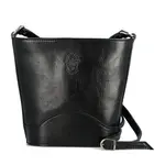 Luxusní dámská kožená crossbody kabelka Yllva, černá